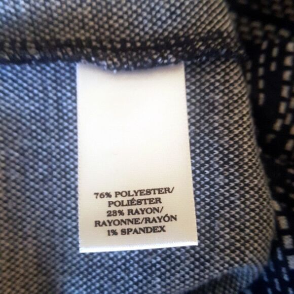 ANN TAYLOR Capped Sleeve Black and Cream Marled Sheath Dress sz 0… - Picture 6 of 7